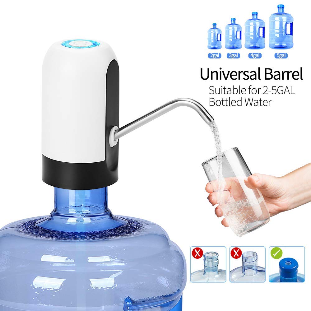 Water Bottle Pump USB Charging Automatic Drinking Water Pump Portable Electric Water Dispenser Water Bottle Pumping Device Switc