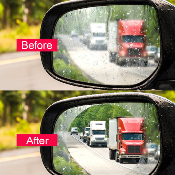 2/6pcs Car Rearview Mirror Glass Film Waterproof Anti-Fog Rain-Proof Window Membrane Protective Sticker Styling Auto Accessories