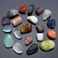 Fashion 20pcs Natural Crystal Gemstone Polished Healing Chakra Stone Display Collection Display Hot Selling