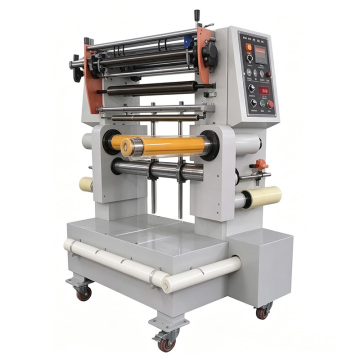 Vertical slitting rewinder