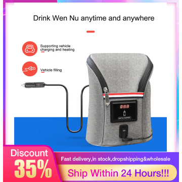 Baby Nursing Bottle Heater Travel Stroller Bag 5V/1A USB Milk Water Warmer Insulated Bag 11inx5.12in Baby Milk Warmer Car Travel