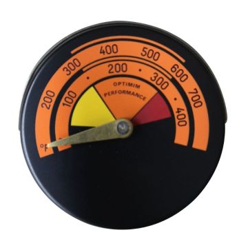 Magnetic Stove Thermometer Oven Temperature Meter for Log Wood Burner Fireplace Fan Gas Stoves