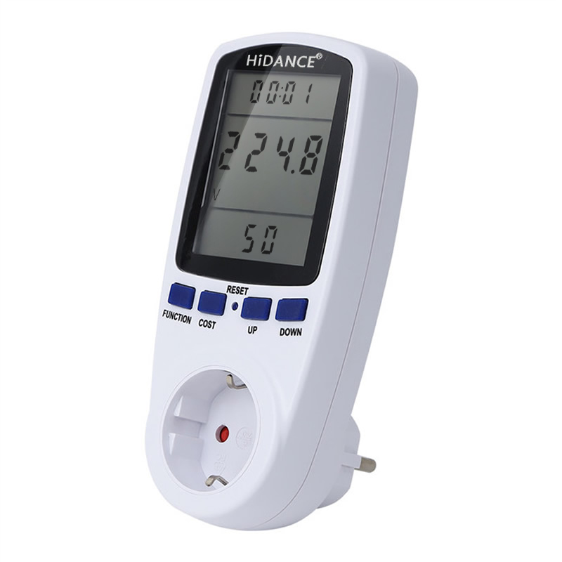 HiDANCE AC Power Meters 220v digital wattmeter eu energy meter watt monitor electricity consumption Measuring socket analyzer