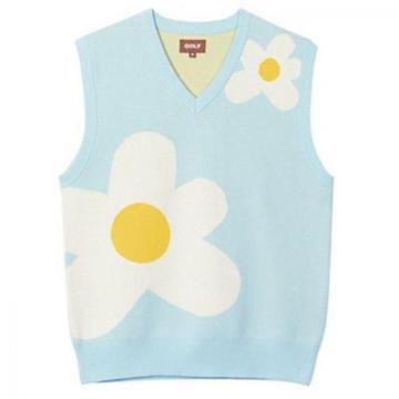 Men Sweater Vests Luxury Golf Flower Le Fleur Tyler The Creator Knit Casual Sweaters Vest Sleeveless Asian Plug Size High Drake