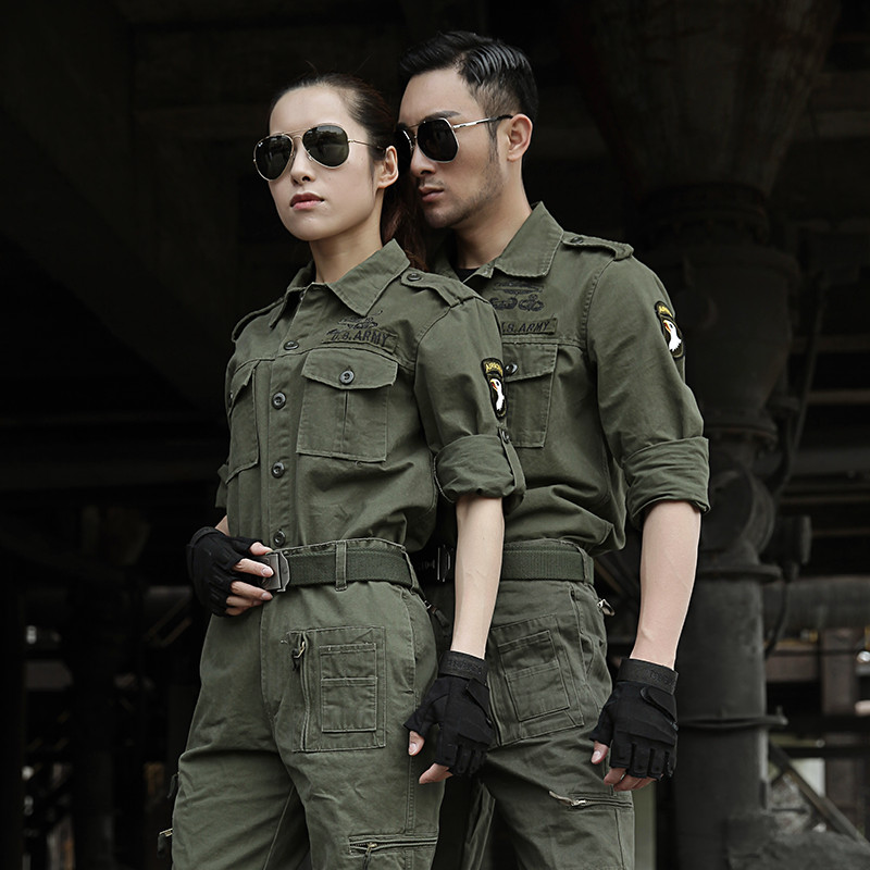 Uniforme Militar US Army Military Uniform Tactical Cotton Suit Men Women Clothes Green Combat Shirt Hiking Hunting CS Clothing