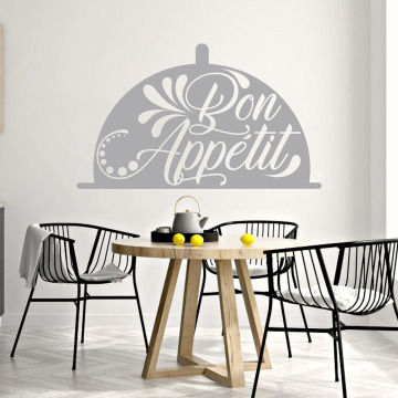 Bon Appetit Wall Decal French Quote Lettering Door Window Vinyl Stickers Kitchen Dining Room Restaurant Interior Decor Art E057