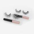 Magnetic Eyelashes 3D Mink Fake Eyelash Magnet Eyeliner Mink Fake Eyelash Waterproof Liquid Long Lasting Eyelash