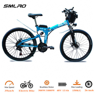 2021 New Upgraded E-bikes 500W/1000W High Power Electric Bikes 26-inch Fat Tire Electric Bicycle with 48V 13Ah Lithium Battery