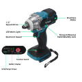 18V Brushless Impact Wrench 1/2 inch Cordless Electric Wrench Power Tool 520N.m High Torque Rechargeable For Makita Battery