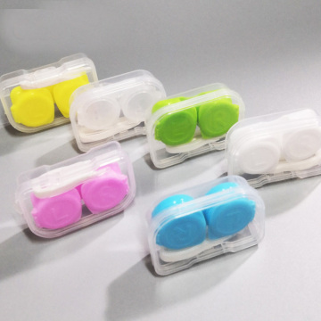 Candy Color Portable Contact Lens Case for Women Gift Container Lenses Box Eyes Care Kit