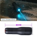 Waterproof 488nm Focusable Dot Cyan-Blue Laser Pointer 488T-60-18350 Portable Flashlight