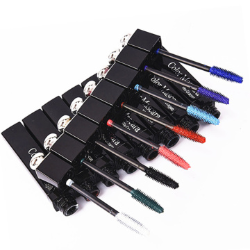 1PC Eyes Makeup Colored Mascara Waterproof Easy Remove Blue White Red Black Purple Lengthen Eyelashes Mascara Party Use