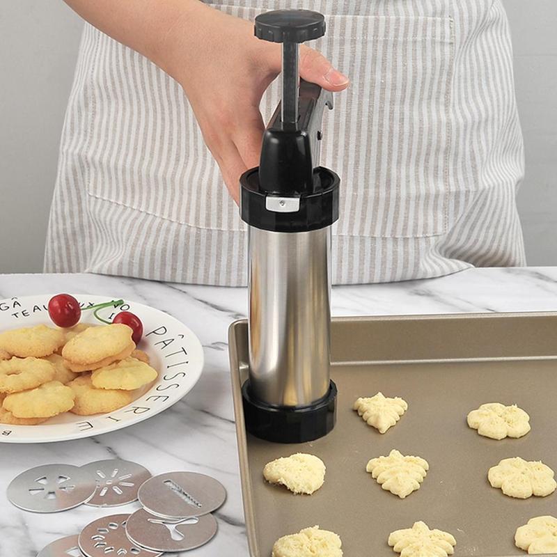 Biscuit Maker Cookie Gun Machine Cookie Making Cake Decoration Press Molds Pastry Piping Nozzles Cookie Press Kit Baking Tools