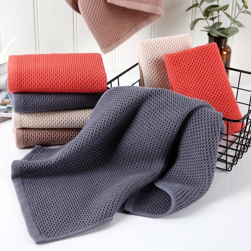 30 Beroyal Brand 1PC 100% Cotton Hand Towels for Adults Plaid Hand Towel Face Care Magic Bathroom Sport Waffle Towel 33x72cm