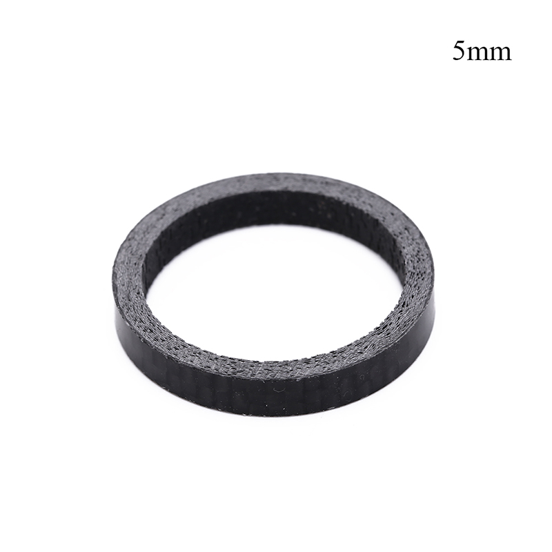 1/5PCS full carbon fiber bicycle carbon spacer hollow Ultra light headset parts cycling Washer Bike Bicycle Headset Stem Spacers