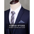 Pure Color Men Formal Suits Fashion Business Casual Banquet Male Suit Jacket + Pants+tie Size 6XL 2Piece Suits for Weddingdress
