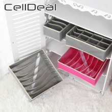 Multi-size Foldable Storage Boxes Underwear Closet Drawer Divider Closet Organizer Storage Box for Ties Socks Bra Bedroom