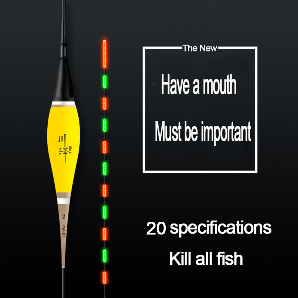 Eye-catching Luminous Fishing Float LED Electric Float Light Fishing Tackle Electronic Float glow in the dark Free battery cr425