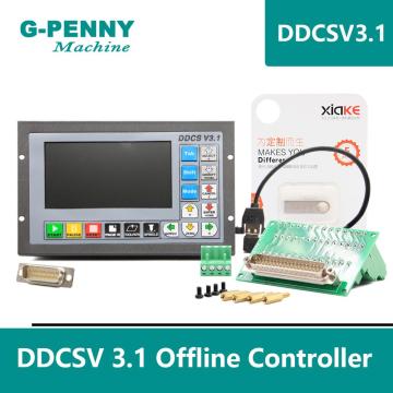 Free shipping! CNC Controller 3 Axis 4Axis DDCSV3.1 off-line controller off line control card for CNC Router Engraving Machine