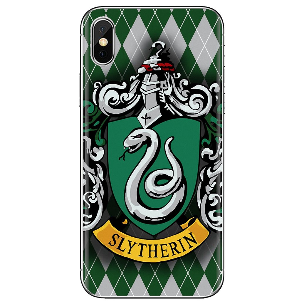 For Samsung Galaxy A10 A40 A50 A70 A3 A5 A7 A9 A8 A6 Plus 2018 2015 2016 2017 Soft TPU Case House Slytherin Logo Poster