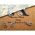 50pcs- Antique Tibetan Silver Number 6 Charms Pendants, Number six Charms Jewelry Making 15x7mm
