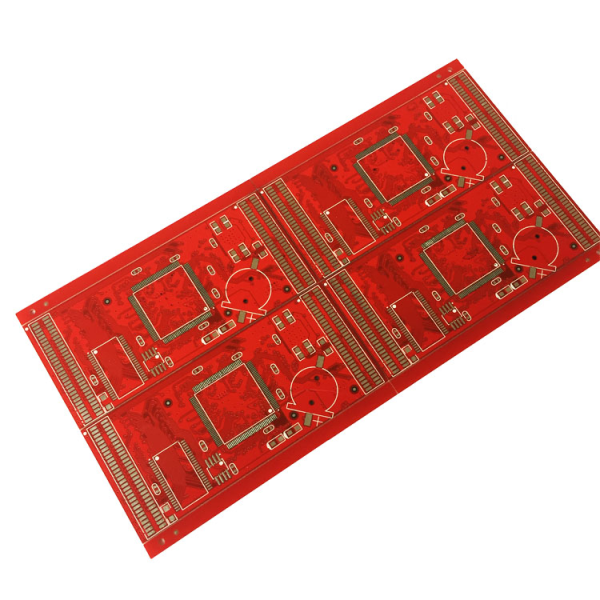 Fr4 Red Solder Mask Gold Finger Pcb Board