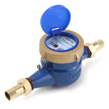 15mm Water Meter Heavy Duty Brass Flow Measure Tap Cold Water Meter Home Garden Wet Table Measuring Tools Water Measurement