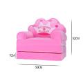 115CM Baby Kid Sofa Fashion Cartoon Crown Seat Child Chair Toddler Child Cover for Sofa Folding with Filling Material Mini Sofa