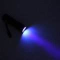 Portable Mini LED Ultraviolet Flashlight 395nm Purple Violet LED Torch Flash Light Invisible Ink Marker Detection UV Lamp 3AAA