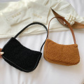 2020 Autumn Winter Fashion New Female Square Tote bag Quality Woolen Women's Designer Handbag Ladies Underarm Shoulder Bags