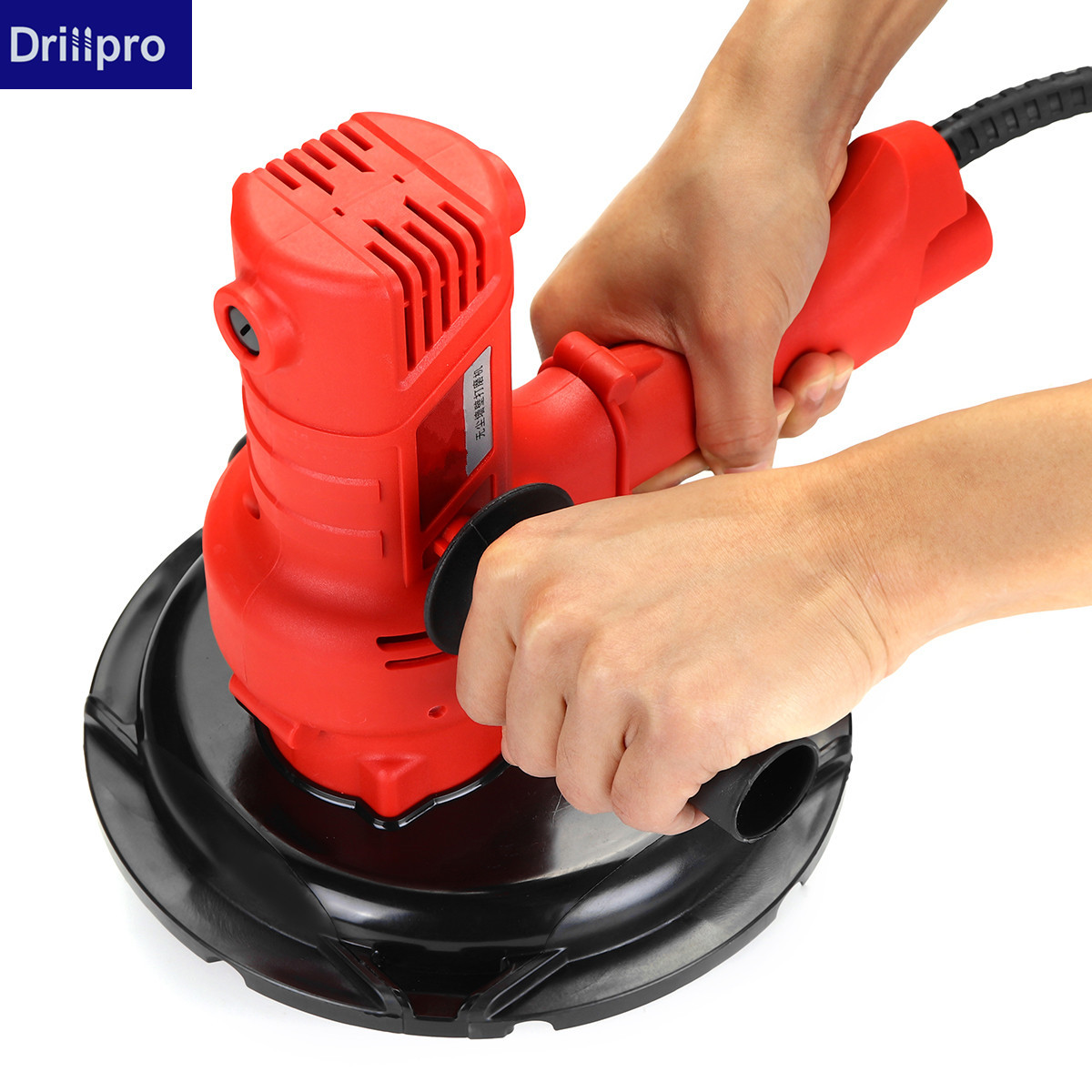 AC220V 2600rpm Wall Polisher Drywall Sander Variable Speed Handheld Sandpaper Dust Hoses Collection Bag Dust Free