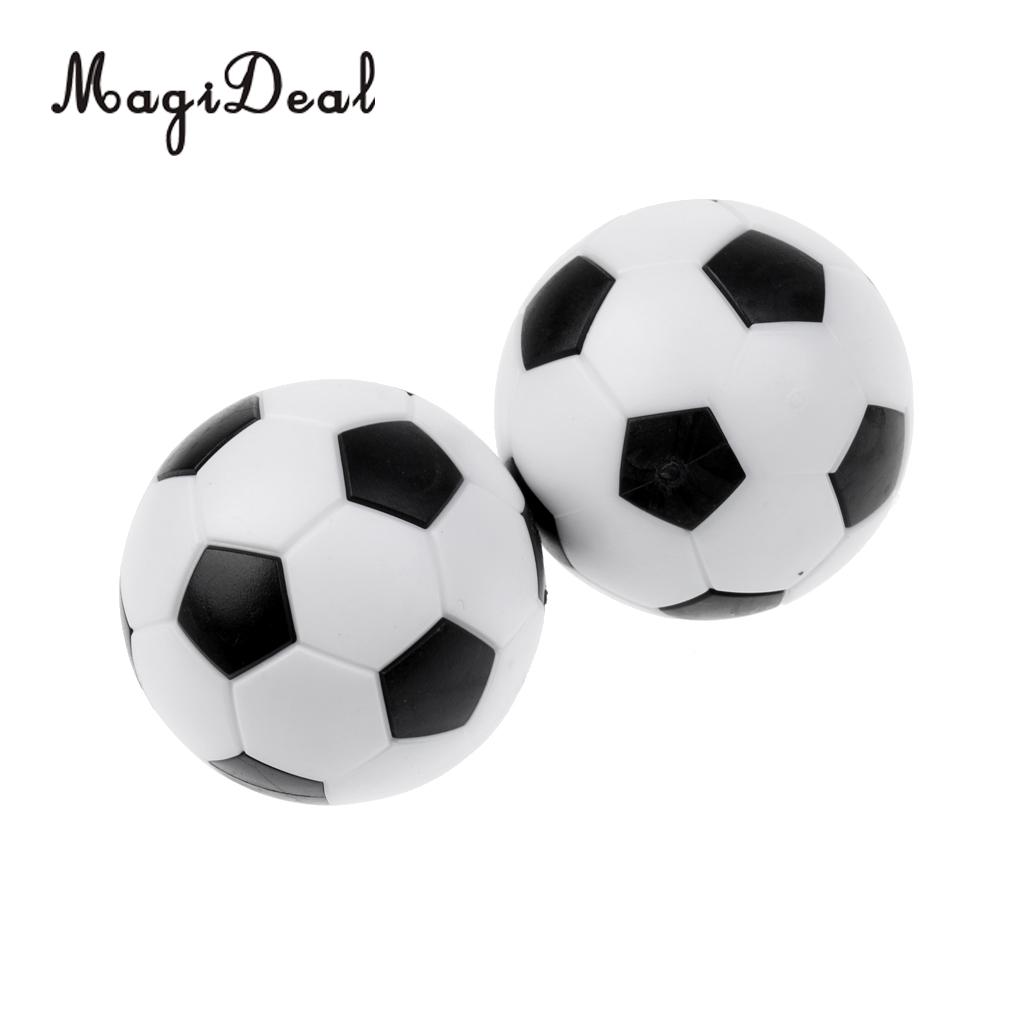 MagiDeal High Quality 12Pcs 36mm Plastic Mini Soccer Table Foosball Ball Durable Table Child Game Gift Toy Accessory Black White