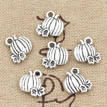 20pcs Charms Pumpkin Fall Thanksgiving 10x10mm Antique Making Pendant fit,Vintage Tibetan Silver color,DIY Handmade Jewelry