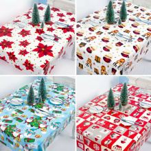 1.1X1.8M Disposable Table Covers Christmas Printed Tablecloth Decoration Kitchenware for Table Party Dinner Table Mat Tablecloth