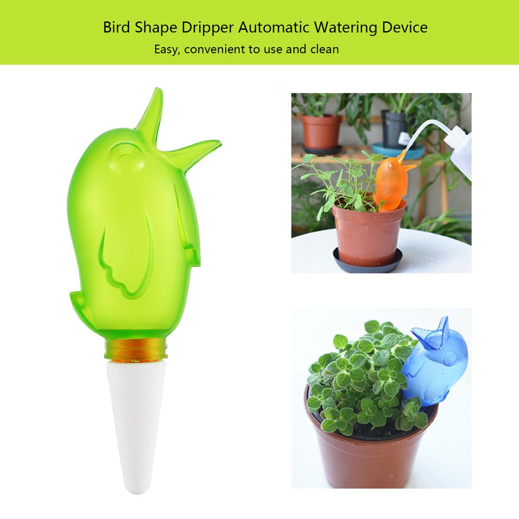 Cute Bird Shape Dripper Automatic Watering Device Water Seepage Device Houseplant Self-Drip Irrigation Device