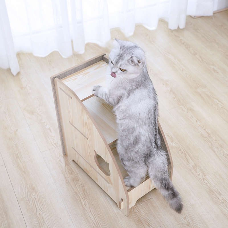 Pet 3 Steps Stairs Dog Cat Anti-slip Removable Foldable Stairs Pet Supplies Small Pet Ramp Ladder Indoor Dog House Stairs F6056