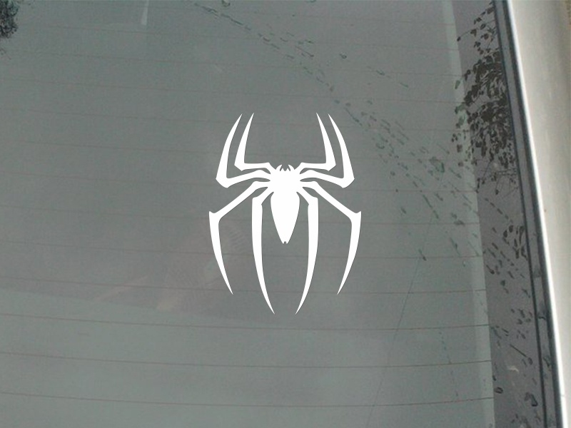 Cartoons Car Sticker Reptile Black Spider Car Styling Vinyl Motorcycl Decals Cover Scratches Waterproof PVC 15cm X 12cm