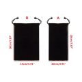 Black Velvet Tarot Card Storage Bag Board Game Accessories Dice Drawstring Bags 24BD