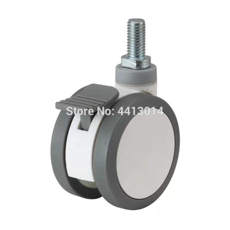 Wear resistance ,Medical/furniture casters/wheels,3 inch,M12x25 screw,Mute Wearable,For Hospital trolley Electronic equipment