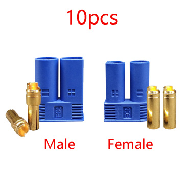 10pcs EC5 Connector Model Battery Plug 5mm Gold Plated Banana Socket 100A High Current for RC Model Airplane New Energy Car