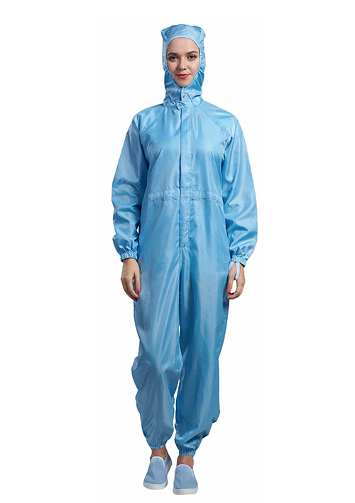 Reusable Cleanroom Coverall With Hood Bottons