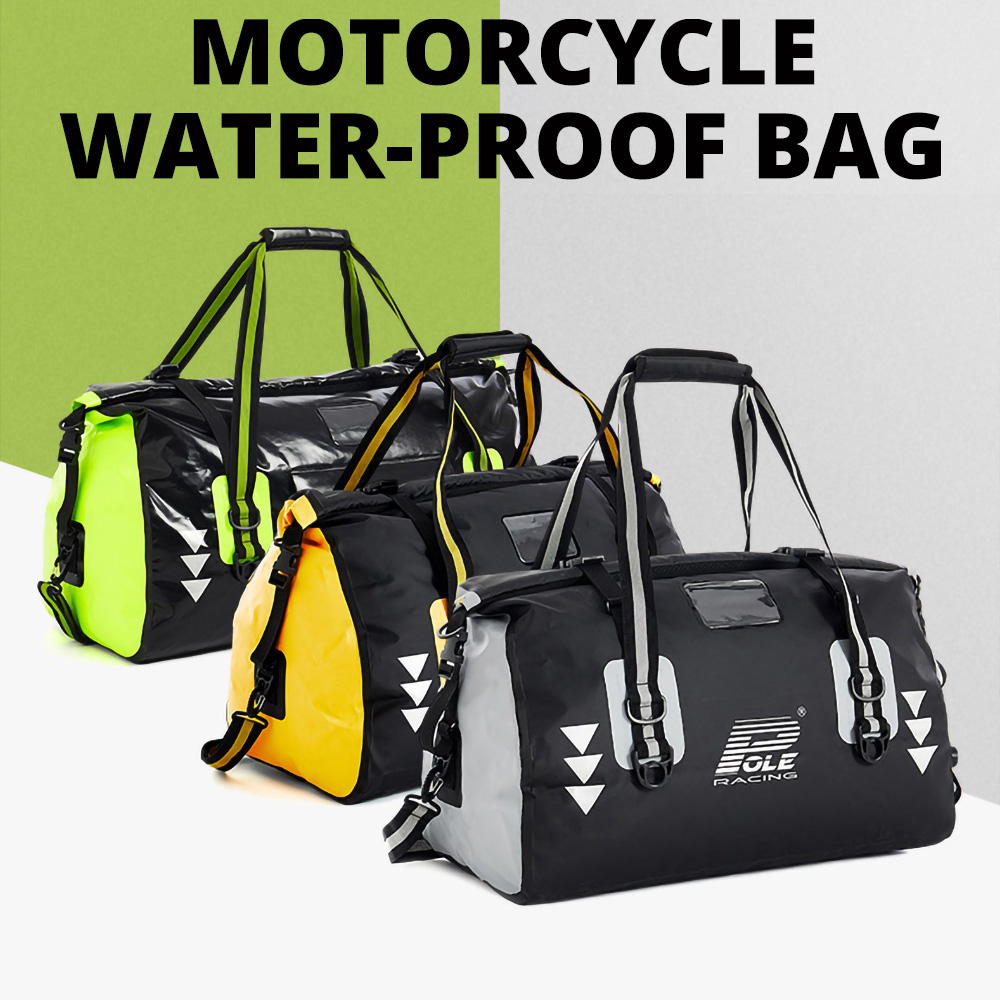 HEROBIKER Waterproof Motorcycle Rear Tail Bag Travel Dry Bag Motorbike Luggage Backpack Motorcycle Seat Bag Cycling Hiking Bag