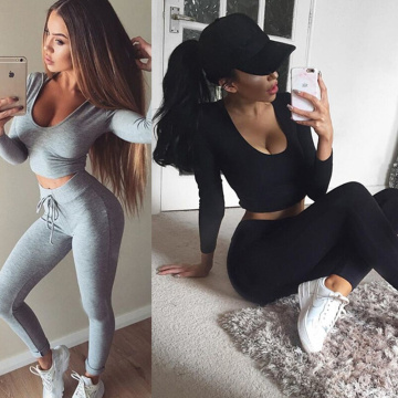 2 piece set women suit outfit two piece set crop top legging sweatpants set crop hoodie set female sweatshirt pants tracksuit