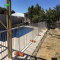 Durable concrete temporary fence