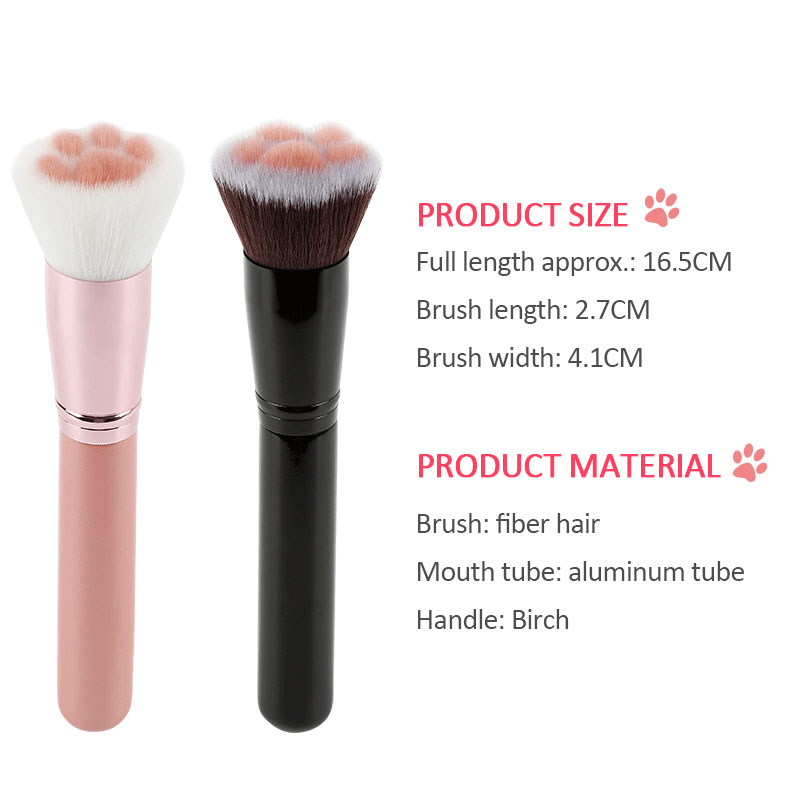 1Pcs Soft Cat Claw Paw Makeup Brush Cute Power Foundation Brush Concealer Blush Blending Brush Beauty Cosmetic Tools Maquiagem