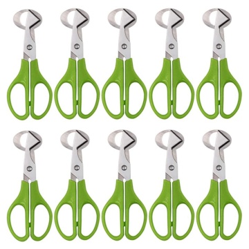 10PCS Stainless Steel Quail Egg Cutter Scissors Pigeon Bird Quail Egg Cutter Opener Cracker Kitchen Clipper Tool