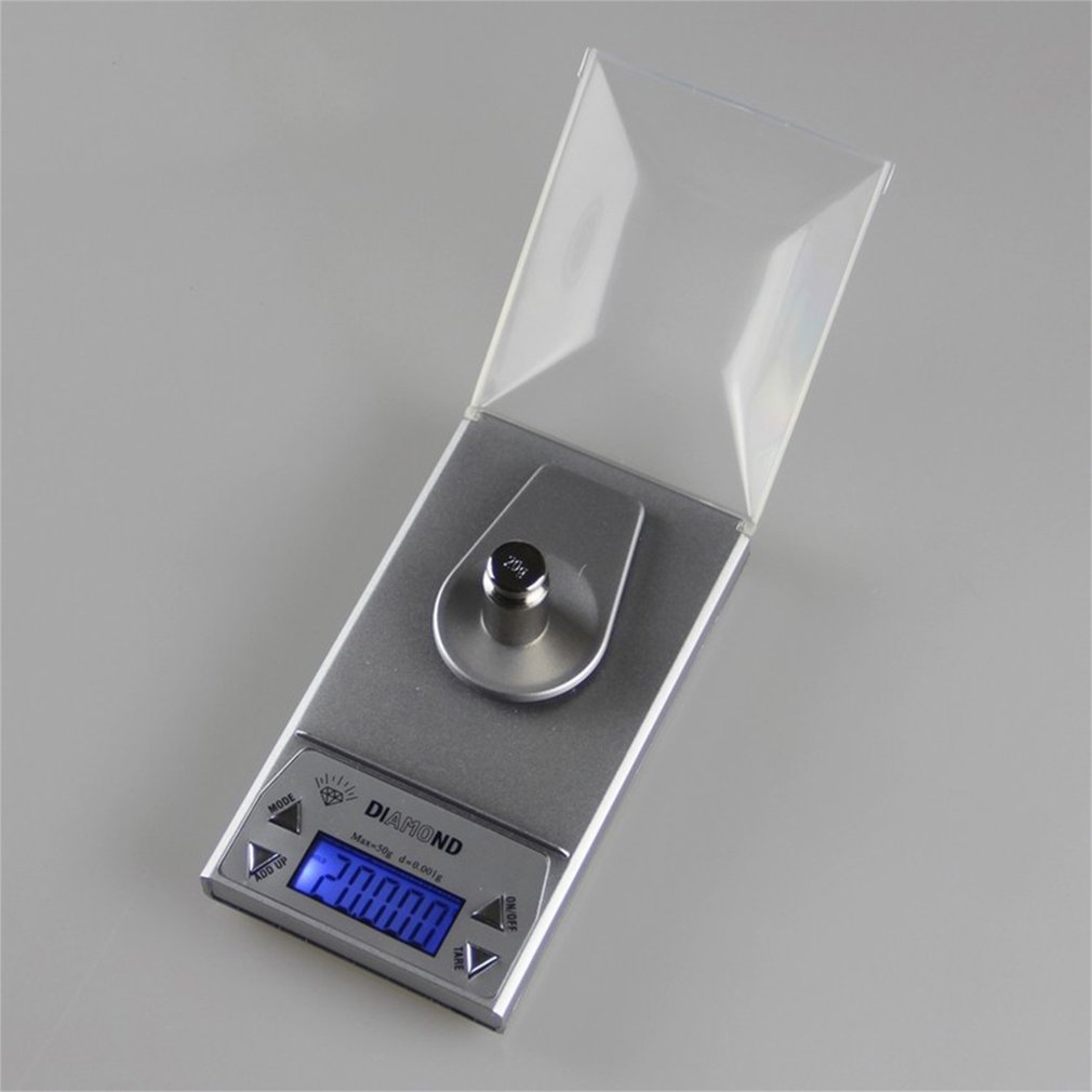 New High Precision Compact and Portable Experiment 10/20/50G 0.001g LCD Lab Digital Jewelry Scale Herb Balance Weight Gram