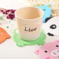 1Pcs Cartoon Animal Shape Silicone Coaster Coffee Table Cup Mats Pad Heat Insulation Cup Pads Placemat Kitchen Accessories Hot