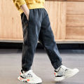 New autumn winter boys jeans 3-12 years children denim trousers loose pants for baby boys jeans kids plus velvet