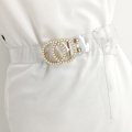 Transparent belt white pearl belts for women 2020 waist clear ceinture femme plastic pvc waistband luxury brand G cinturon mujer